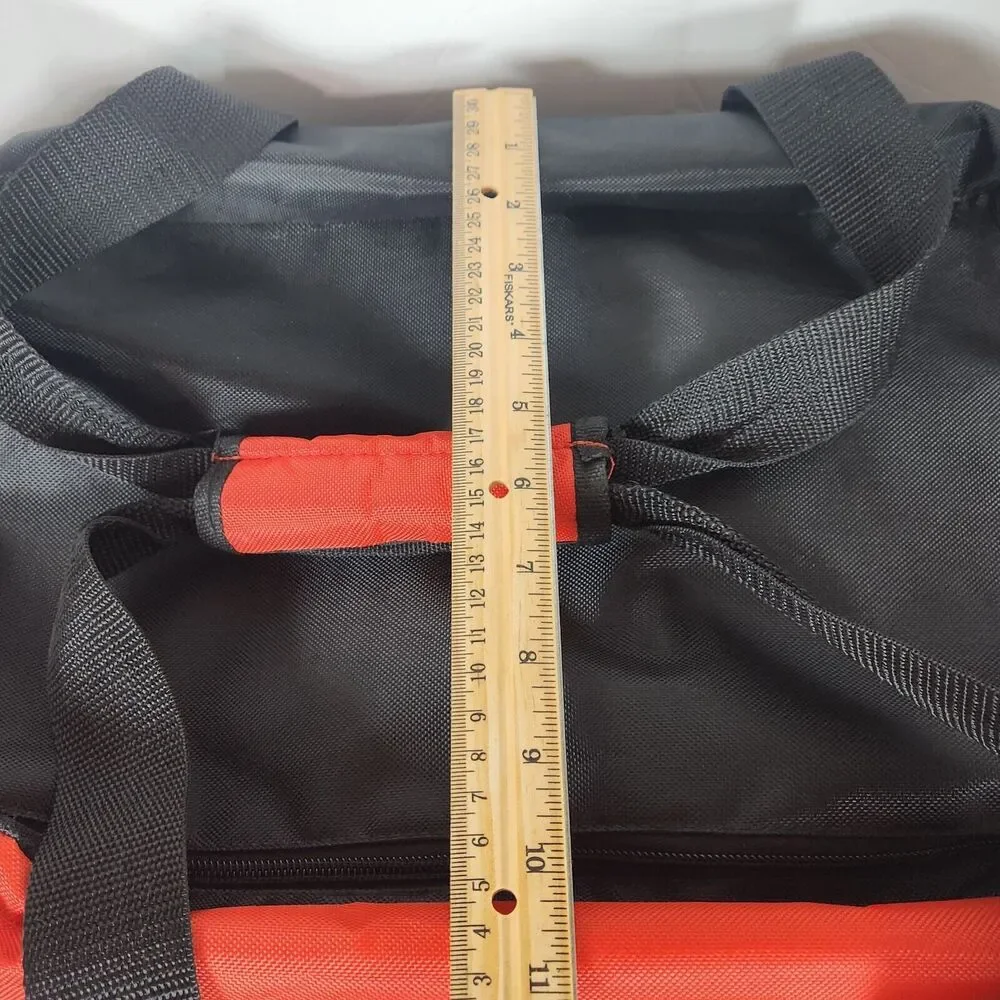 Ugly Stik Shakespeare‎ Fishing Tote Black Red Duffle Carry Bag travel overnight